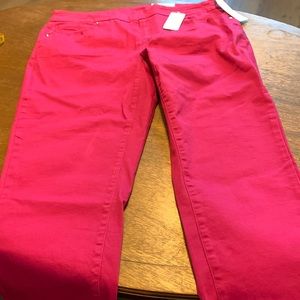 I am selling some capris. They are a hot pink color.